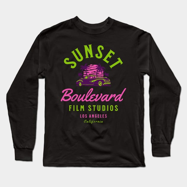 Sunset Boulevard Long Sleeve T-Shirt by Scar